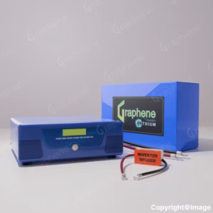 GRAPHENE 12 Volt 100AH Non Smart Lithium Battery With 900VA Pure Sine Wave Inverter