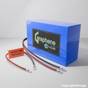 GRAPHENE 24 Volt 100AH Lithium Ferro Phosphate Inverter Battery, Solar Compatible, Back Up More Than Two 180AH Lead Acid Batteries, Long Life Up to 20 Years, Works with Any Normal Inverter, 5 Years Warranty