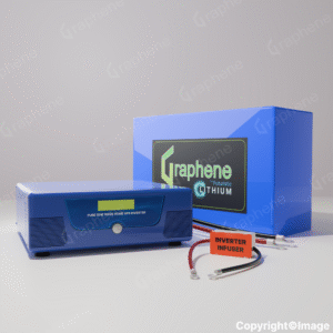 GRAPHENE 12 Volt 200AH Smart Lithium Battery With 1250VA Pure Sine Wave Inverter