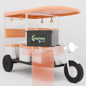 GRAPHENE 48 Volt 100AH Lithium Ferro Phosphate Battery for E-Rickshaw, Back Up More Than Two 180AH Lead Acid Batteries, Long Life Up to 20 Years, Works with Any Normal EV, 5 Years Warranty